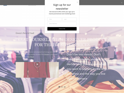 www.gwensnewandused.org snapshot