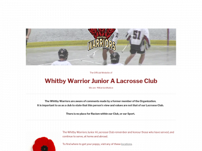www.warriorslacrosse.com snapshot