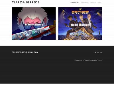 clarisaberrios.art snapshot
