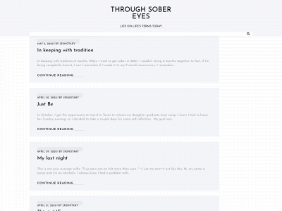 throughsobereyes.com snapshot