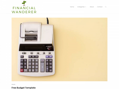 financialwanderer.com snapshot