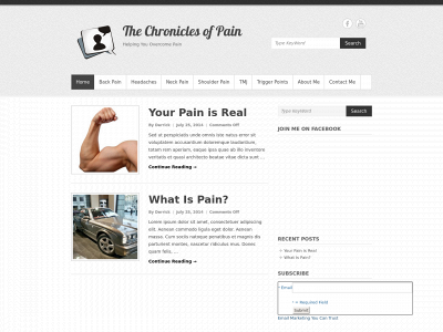 thechroniclesofpain.com snapshot