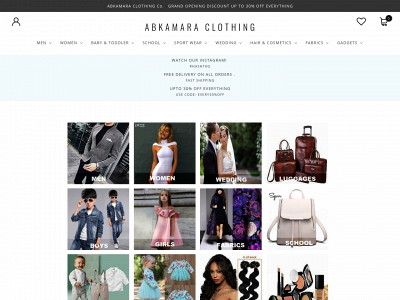 abkclothing.com snapshot