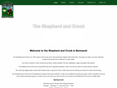 theshepherdandcrookburmarsh.com snapshot