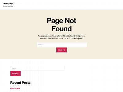 pinesandsea.com snapshot