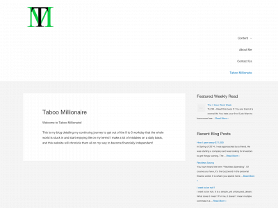 taboomillionaire.com snapshot