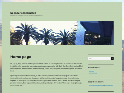 spencersinternship.com snapshot