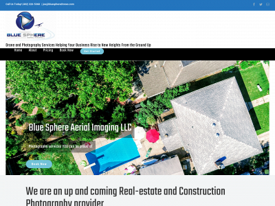 bluespheredrones.com snapshot