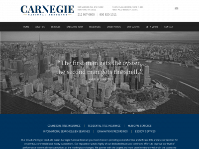 carnegieabstract.com snapshot