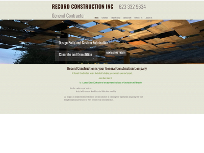 recordconstruction.com snapshot