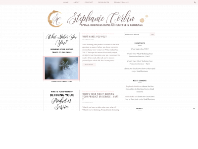 stephaniecorbin.com snapshot