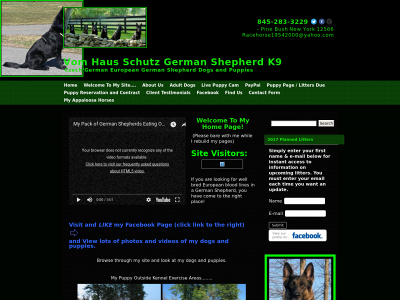 vomhausgermanshepherdk9.com snapshot