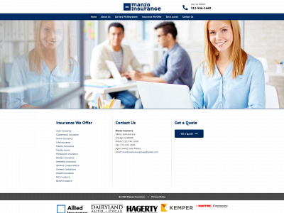 manzoinsurancegroup.com snapshot