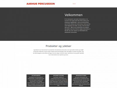 aarhus-percussion.dk snapshot