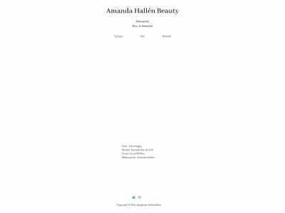 amandahallenbeauty.se snapshot