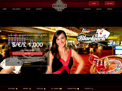 clubcashino.com snapshot