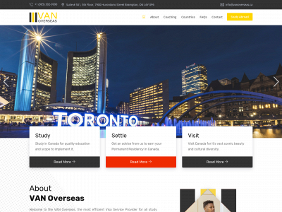 vanoverseas.ca snapshot