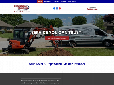 dependableplumbing417.com snapshot