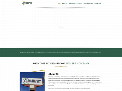 armstronglumbercc.com snapshot