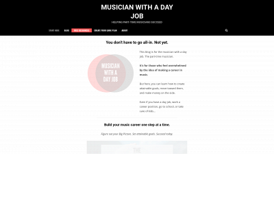 musicianwithadayjob.com snapshot