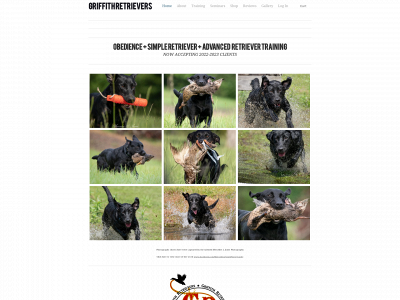 www.griffithretrievers.com snapshot