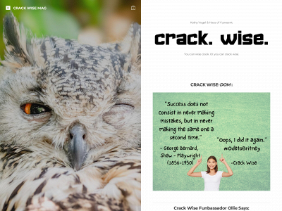 www.crackwisemag.com snapshot