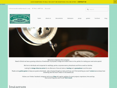 valentinahire.com snapshot