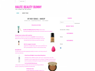 hautebeautybunny.com snapshot