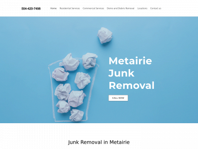 www.junkremovalmetairie.com snapshot