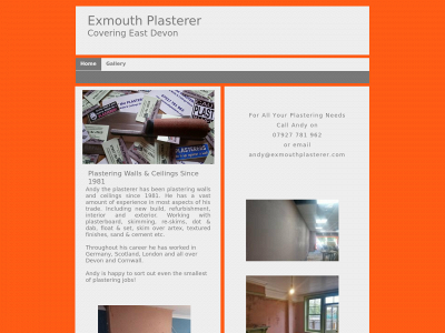 exmouthplasterer.com snapshot