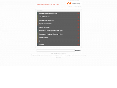 communitycardiologyclinic.com snapshot