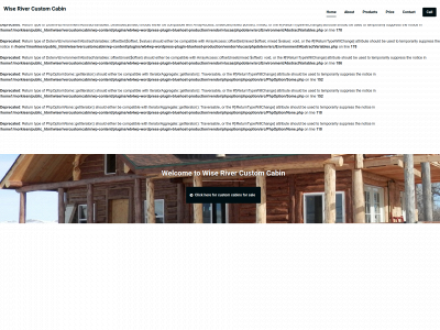 wiserivercustomcabin.com snapshot