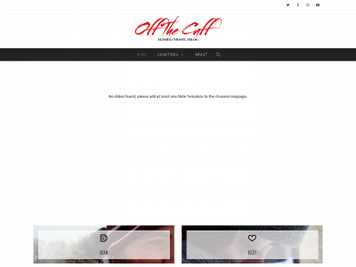 offthecuff.blog snapshot
