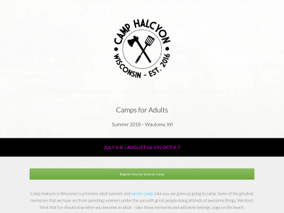 camphalcyon.com snapshot
