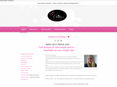 chillysnailsandbeauty.co.uk snapshot