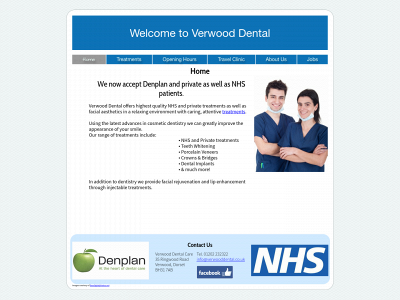 verwooddental.co.uk snapshot