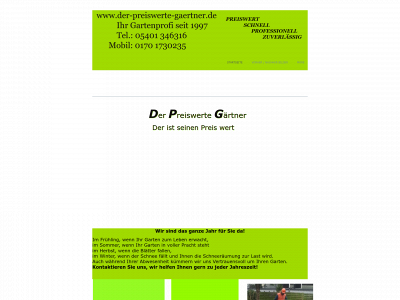 der-preiswerte-gaertner.de snapshot