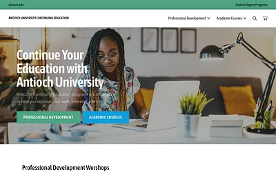 continuinged.antioch.edu snapshot