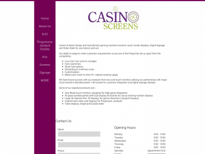 casinoscreens.com snapshot