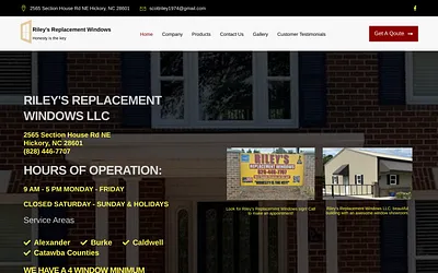 rileysreplacementwindows.com snapshot