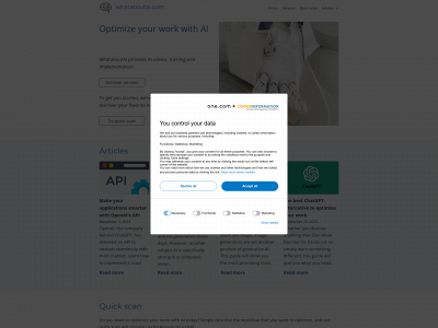 whataboutai.com snapshot