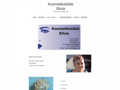 kosmetikstueble-silvia.de snapshot