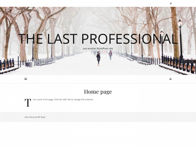 thelastprofessional.com snapshot