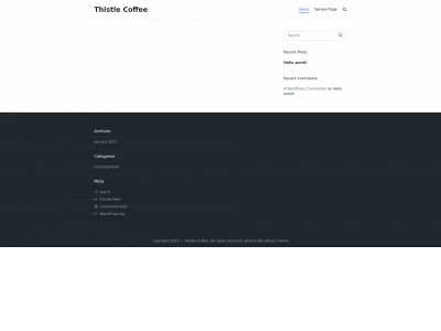 thistlecoffee.com snapshot
