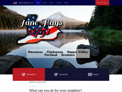 janehaysfor51.com snapshot
