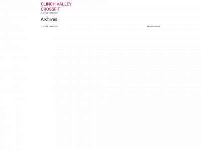 clinchvalleycrossfit.com snapshot