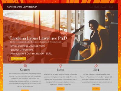 carolenalyonslawrence.com snapshot