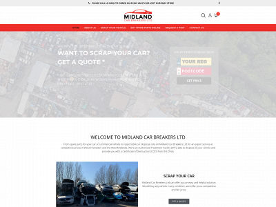 midlandcarbreakers.com snapshot