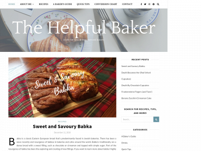 thehelpfulbaker.com snapshot