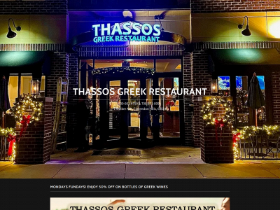 thassosgreekrestaurant.com snapshot